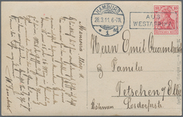 Deutsche Kolonien - Togo - Besonderheiten: 1911, Schwarzer Rahmenstempel "AUS WESTAFRIKA" (Spätverwe - Togo