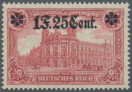 Deutsche Besetzung I. WK: Etappengebiet West: 1916, 1 F. 25 Cent Auf 1 M., Wertangabe Unterhalb Der - Besetzungen 1914-18