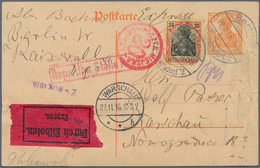 Deutsche Besetzung I. WK: Deutsche Post In Polen - Lokalpost: 1916, Dt.Reich: 7 1/2 Pf Orange German - Besetzungen 1914-18