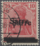 Deutsche Abstimmungsgebiete: Saargebiet: 1920, Freimarke Germania 10 Pfg. Lebhaft- Bis Dunkelkarminr - Unused Stamps