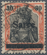 Deutsche Abstimmungsgebiete: Saargebiet: 1920, Germania-Sarre 30 Pfg. Dunkelrotorange/schwarz Auf Or - Unused Stamps