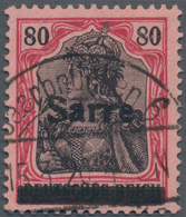 Deutsche Abstimmungsgebiete: Saargebiet: 1920, 80 Pf. Karminrot/ Grauschwarz Auf Rosa Germania Sarre - Unused Stamps