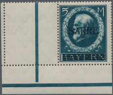 Deutsche Abstimmungsgebiete: Saargebiet: 1920, 5 M. SARRE/LUDWIG In Postfrischer Luxus-Erhaltung (fe - Unused Stamps