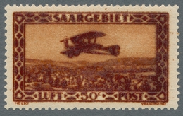 Deutsche Abstimmungsgebiete: Saargebiet: 1928, "50 C. Und 1 Fr. Flugpost Als Probedrucke", Postfrisc - Unused Stamps