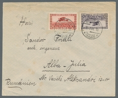 Deutsche Abstimmungsgebiete: Saargebiet: 1928, "50 C. Flugpost Mit PLF II Bzw. III" Je Mit Zusatzfra - Unused Stamps