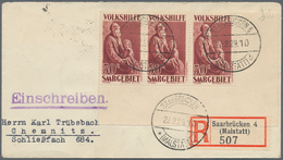 Deutsche Abstimmungsgebiete: Saargebiet: 1929, 50 C., Rechte Unterrand-Ecke "Volkshilfe-Gemälde" Als - Neufs