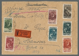 Deutsche Abstimmungsgebiete: Saargebiet: 1929, "Volkshilfe" Komplett Auf überfrank. Satz-Wertbrief D - Unused Stamps