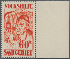 Deutsche Abstimmungsgebiete: Saargebiet: 1931, 60 C. Postfrisches Luxuxstück Vom Rechten Rand, Pos. - Neufs