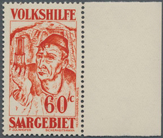 Deutsche Abstimmungsgebiete: Saargebiet: 1931, 60 C. Postfrisches Luxuxstück Vom Rechten Rand, Pos. - Unused Stamps