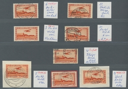 Deutsche Abstimmungsgebiete: Saargebiet: 1932, "60 C. Flugpost", Acht Werte Mit - Teils Markanten, A - Unused Stamps