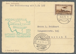 Deutsche Abstimmungsgebiete: Saargebiet: 1932, "5 Fr. Flugpost Mit PLF VII" Als Portorichtige EF Auf - Ungebraucht