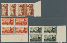 Deutsche Abstimmungsgebiete: Saargebiet: 1933, Neunkirchen, 4 Satz In Einheiten, Rand Gefaltet, Mi. - Unused Stamps