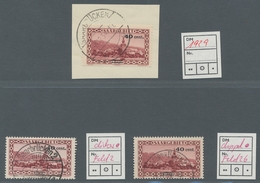 Deutsche Abstimmungsgebiete: Saargebiet: 1934, "40 Auf 50 C. Dunkelrotkarmin", Sudienlot Von Insgesa - Unused Stamps