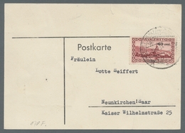 Deutsche Abstimmungsgebiete: Saargebiet: 1934, "40 Auf 50 C. Mit Aufdruck In Rot Und Zusätzlich Korr - Ungebraucht