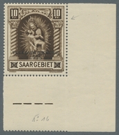 Deutsche Abstimmungsgebiete: Saargebiet: 1934, "10 Fr. Volksabstimmung Mit PLF I", Postfrische Bogen - Neufs