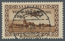 Deutsche Abstimmungsgebiete: Saargebiet: 1934, "5 Fr. Flugpost/Volksabstimmung Mit PLF V", Zentral S - Neufs