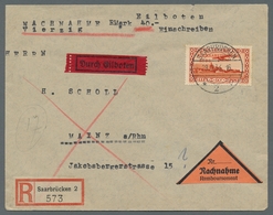 Deutsche Abstimmungsgebiete: Saargebiet: 1934, "2 Fr. Volkshilfe/Volksabstimmung", Zwei Unterrandwer - Neufs