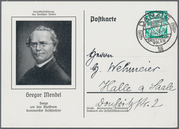 Danzig - Ganzsachen: 1939, Zwei Ganzsachenkarten 10 Pfg. (Mendel Und Röntgen) Mit SST "DANZIG" - Sonstige & Ohne Zuordnung