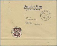 Danzig - Stempel: "Danzig-Oliva (GLETTKAU)", Schwarzer L2 Klar Auf Drucksachenumschlag Aus "DANZIG-O - Other & Unclassified
