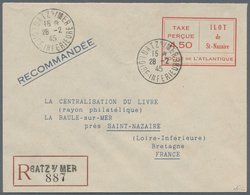 Dt. Besetzung II WK - Frankreich - St. Nazaire - Ganzsachen: 1945, Einschreib-Ganzsachenumschlag Mit - Occupation 1938-45