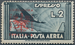 Dt. Besetzung II WK - Laibach: 1944. 1AIR EXPRESS. Contemporary Italian Stamp Overprinted With With - Besetzungen 1938-45