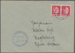 Dt. Besetzung II WK - Ukraine: 1943, 12 Pf Im Paar Auf Brief Mit Stempel "POSTAW" Nach Magdeburg, Di - Occupation 1938-45