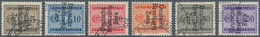 Dt. Besetzung II WK - Zara - Portomarken: 1943, 5 C Bis 20 C, 30 C Bis 50 C Mit Aufdrucken Verschied - Occupation 1938-45