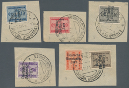 Dt. Besetzung II WK - Zara - Portomarken: 1943, 5 C Bis 20 C, 30 C Bis 50 C Mit Aufdrucken Verschied - Bezetting 1938-45