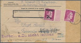 Feldpostmarken: 1945, Vollständige Adresse Eines Felpostpäckchens Mit Zulassungsmarke "FELDPOST 2 1/ - Sonstige & Ohne Zuordnung