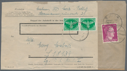 Feldpostmarken: 1944, FELDPOSTPÄCKCHEN-ZULASSUNGSMARKE Für Weihnachtspäckchen In Grün, Waagerechtes - Other & Unclassified