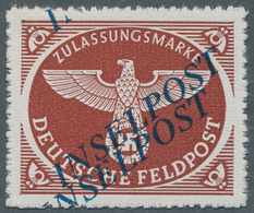 Feldpostmarken: 1944, INSELPOST-Zulassungsmarke Mit Doppeltem, übereinander Stehendem, Diagonalem "A - Andere & Zonder Classificatie