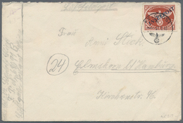 Feldpostmarken: 1945, Feldpostbrief 21.3.45, Absender War Die Nummer 68091 Mit Inselpostmarke Durchs - Autres & Non Classés