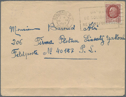 Feldpost 2. Weltkrieg: 1942 (16.9.), Brief Mit 1,50 Francs-Frankatur Aus Bordeaux/Frankreich An Eine - Sonstige & Ohne Zuordnung