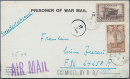 Feldpost 2. Weltkrieg: 1943 (31.12.), Kgf.-Faltbrief Von Kapitänleutnant Peinemann Aus Dem POW-Camp - Autres & Non Classés