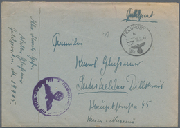 Feldpost 2. Weltkrieg: 1943. Original Feldpost / Sailor's Mail From WWII Unterseeboot (U-Boot) / Sub - Autres & Non Classés