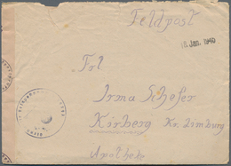 Feldpost 2. Weltkrieg: 1944/1945, Drei FP-Briefe (mit Brieftext) Der V-Waffen-Einheiten 44380 B (= A - Other & Unclassified