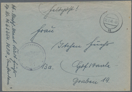 Feldpost 2. Weltkrieg: 1945. Original Feldpost / Sailor's Mail From WWII Marine Kleinkampfverband Un - Autres & Non Classés