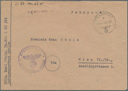 Feldpost 2. Weltkrieg: 1945 (4.3.), FP-Brief (mit Brieftext) Aus Der "Festung Königsberg" (Ostpreuss - Andere & Zonder Classificatie