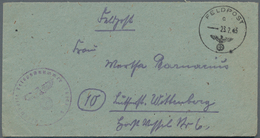 Feldpost 2. Weltkrieg: 1945 (23.2.), FP-Brief (mit Brieftext) Aus Dem "Kessel Von Heiligenbeil" (Ost - Autres & Non Classés