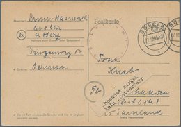 Zensurpost: 1945 (27.10.), 6 Pfg. Postkarte (Behelfsausgabe Der Brit. Zone) Aus GOSLAR Mit Bedarfste - Other & Unclassified