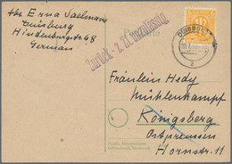 Zensurpost: 1946 (28.1.), 6 Pfg. AM-POST Auf Postkarte Mit Bedarfstext Aus DUISBURG Nach Königsberg/ - Autres & Non Classés