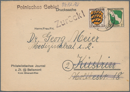 Zensurpost: 1946 (30.12.), 1 + 5 PF. ZONE FRANCAISE Auf Drucksachenkarte (Philatelistisches Journal - Andere & Zonder Classificatie