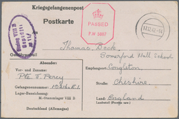 Kriegsgefangenen-Lagerpost: 1942/1943, "STALAG VIII B" Lamsdorf (Łambinowice) Vordruck-Faltbrief Und - Autres & Non Classés