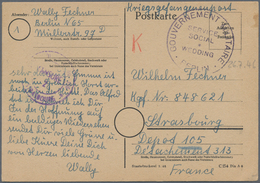 Kriegsgefangenen-Lagerpost: 1946, Unfrankierte KGF-Postkarte Mit Dienststempel Der Französischen Mil - Other & Unclassified