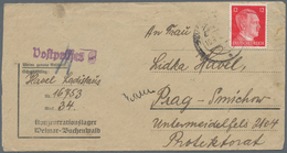 KZ-Post: KZ BUCHENWALD: 1943, Kompletter Vordruckbrief, Gefangener Wurde Aus Dem KZ Auschwitz Nach B - Covers & Documents