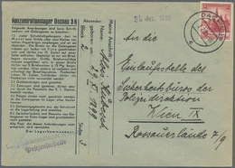 KZ-Post: KZ DACHAU: 1939, Vordruck-Briefumschlag Mit Sondermarke 12Pf 'Sportfest Breslau' Frankiert - Covers & Documents