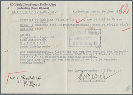 KZ-Post: KZ FLOSSENBÜRG: 1938, "Sterilisation Im KZ", Extrem Seltenes Dokument - Briefe U. Dokumente