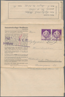 KZ-Post: KZ MAUTHAUSEN: 1942, Kompletter Faltbrief Aus Dem KZ Frankiert Mit 2 Sondermarken, Zensurst - Covers & Documents