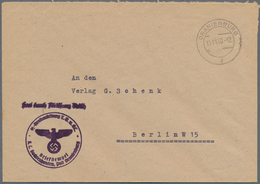 KZ-Post: 1940 (15.11.), Gebührenfreier Dienstbrief Mit Stempel ORANIENBURG Und Seltenem Briefstempel - Lettres & Documents