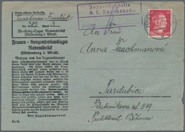 KZ-Post: 1943 27.9.), Vordruckbrief (blaues Papier Mit Schwarzem Eindruck - Lajournade EI 10a) Eines - Lettres & Documents